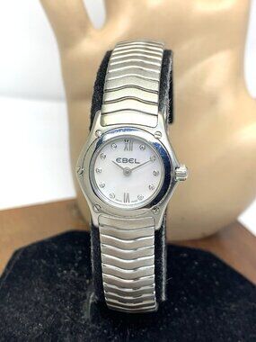 Ebel Women's Watch Swiss Quartz Mother of Pearl Diamond Stainless Steel 22mm